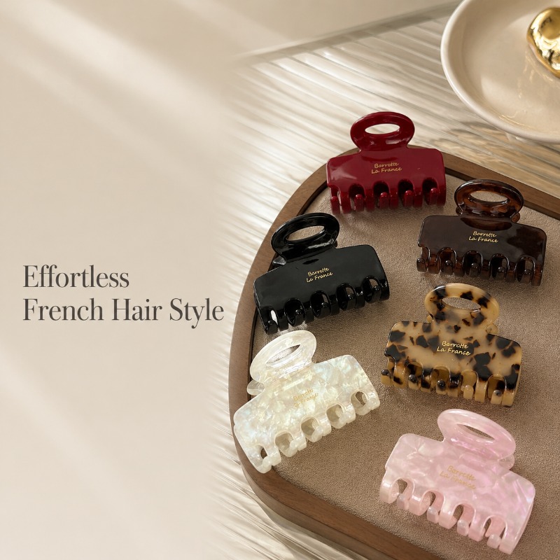 Travel Accessories Aesthetic - مشابك شعر فرنسية متوسطة الحجم قوية