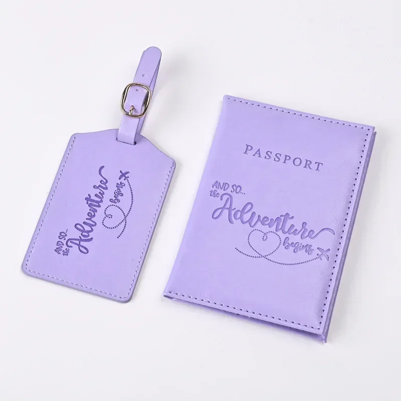 Travel Accessories Wallet - جديد الأرجواني بو الجلود حامل جواز