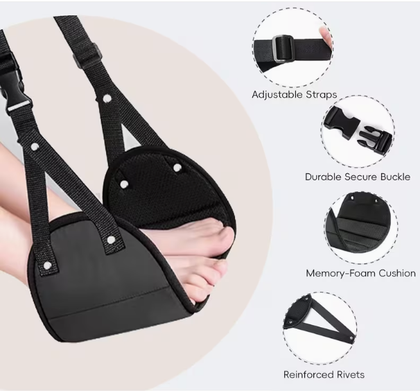 مسند قدم قابل للتعديل مع حزام  - مراجعة Travel Accessories Long Flight وسعره